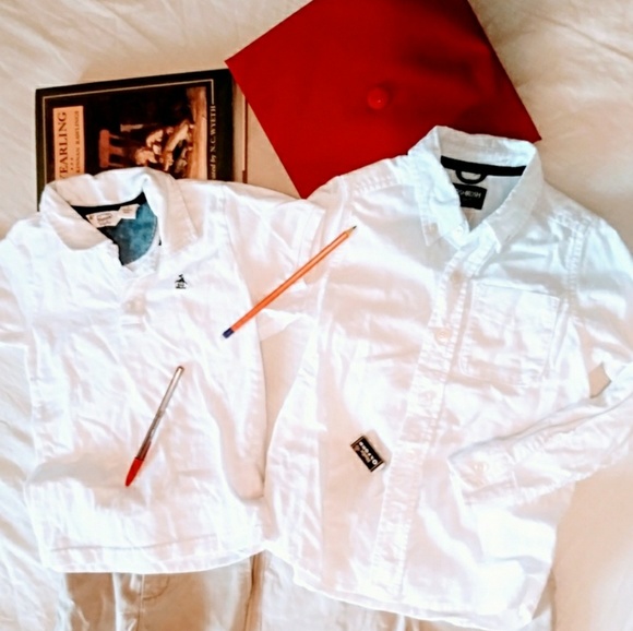 OshKosh B'gosh Other - 🌈BOGO!🌈 Lot of 2 sz 5 white uniform shirts